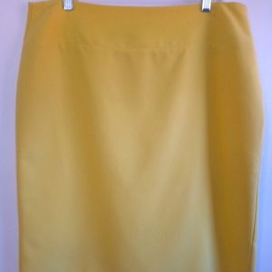 ALFANI Women's Yellow Pencil Skirt (12)